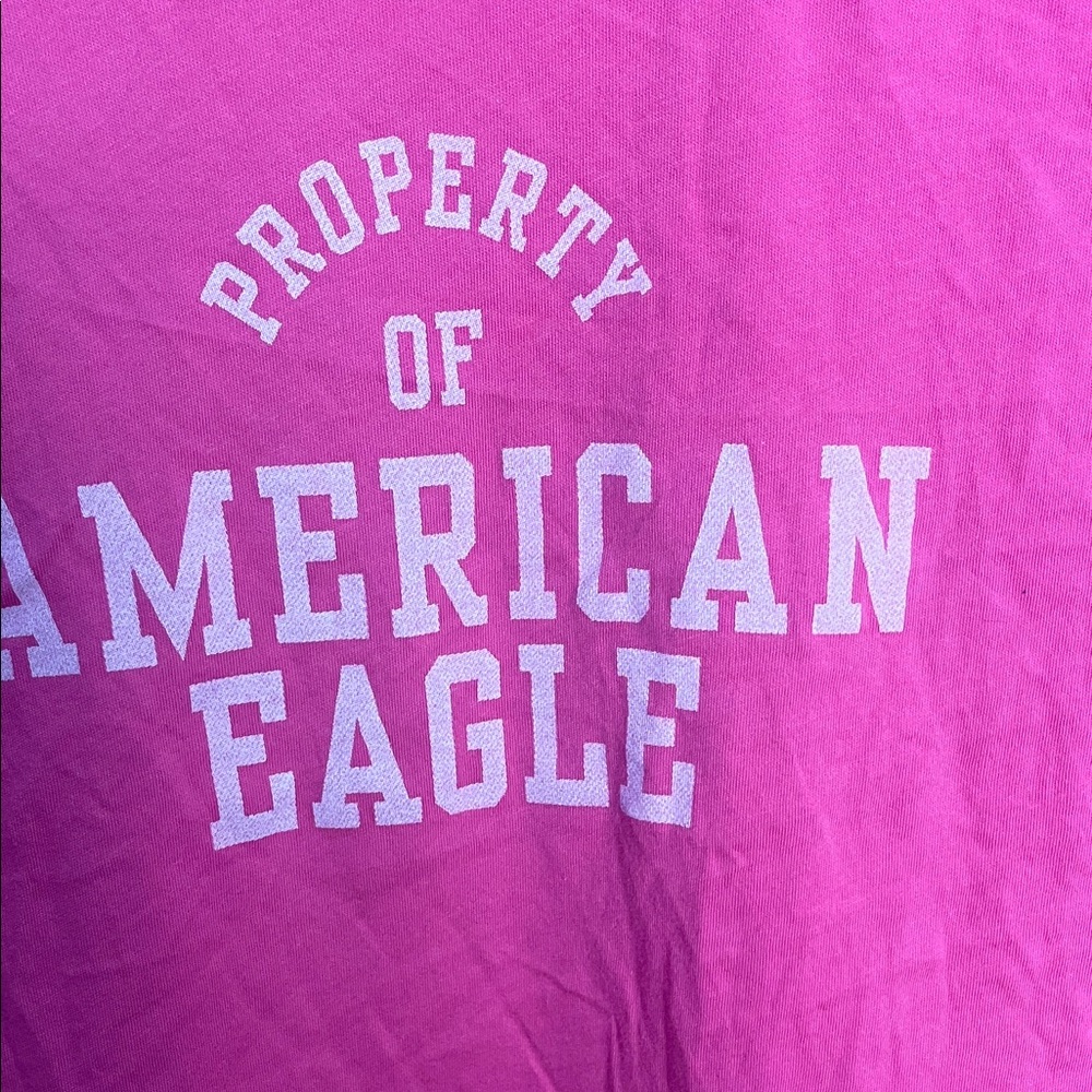 American Eagle Outfitters Bright Pink Tee - Picture 3 of 3